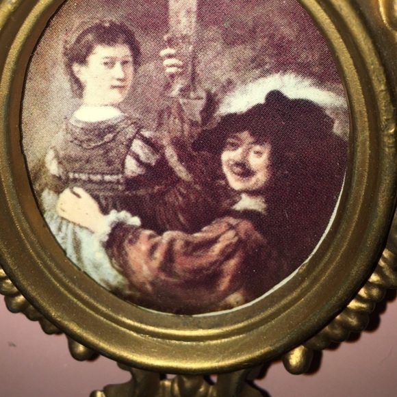 Leonardo Da Vinci Gold Frame Small Pictures, Mona Lisa, Leonardo, 3.5” - Picture 5 of 5